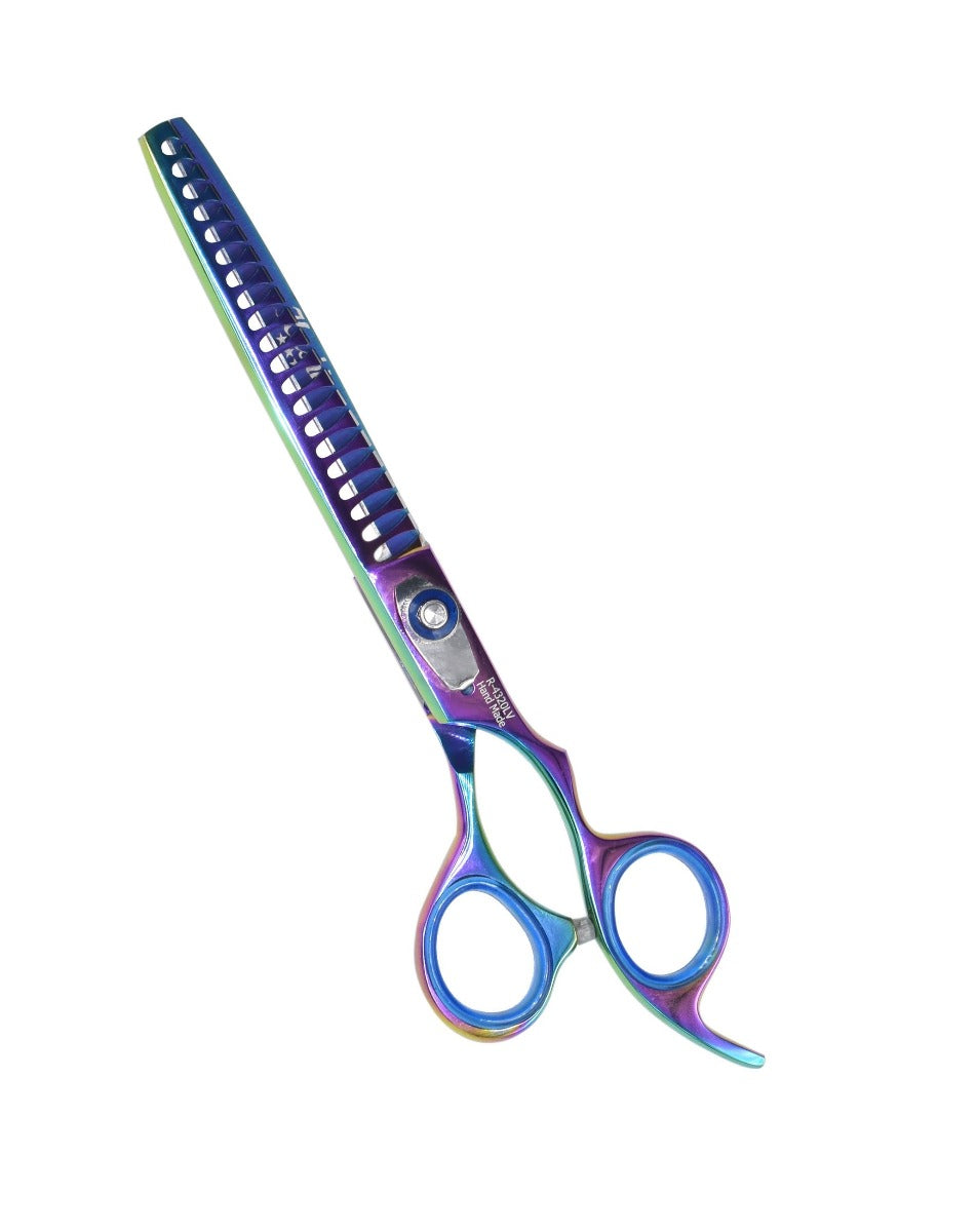 thumbnail image 2 of 7.5” Pet Grooming Thinning Scissors – Chunkers For Dogs & Cats, Silver, Belbel Beauty 2 of 4
