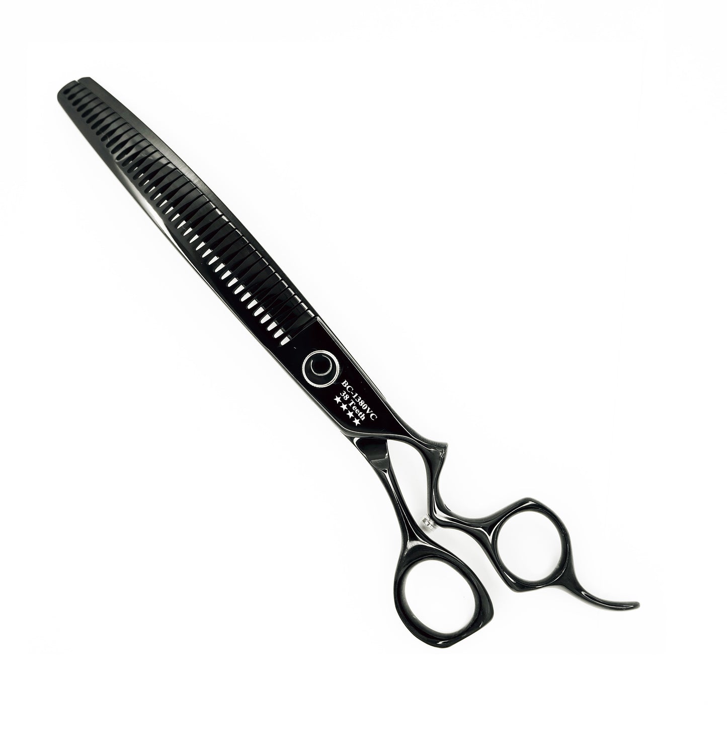 " SOLACE " PROFESSIONAL DOG GROOMING CURVED CHUNKER SHEARS 8" JAPANESE COBALT STEEL