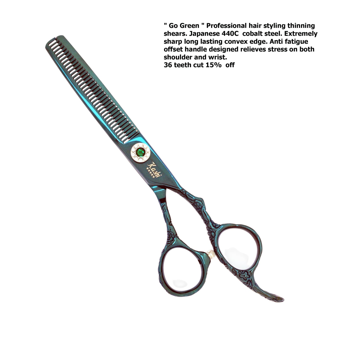 " Go Green " PROFESSIONAL HAIR STYLING CUTTING SHEARS JAPANESE STEEL