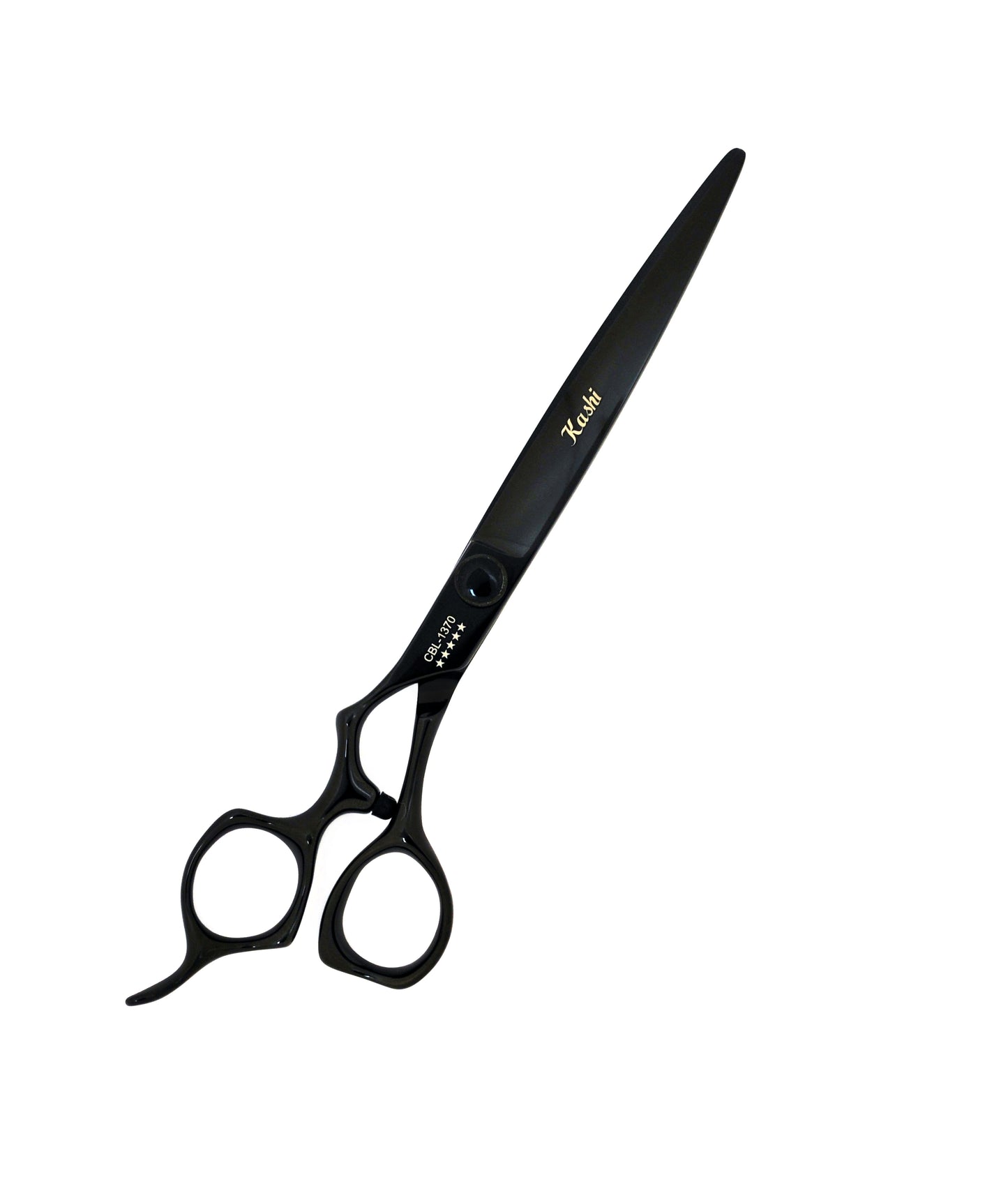 " SOLACE " LEFT HAND PROFESSIONAL HAIR STYLING CUTTING SHEARS BLACK JAPANESE COBALT STEEL
