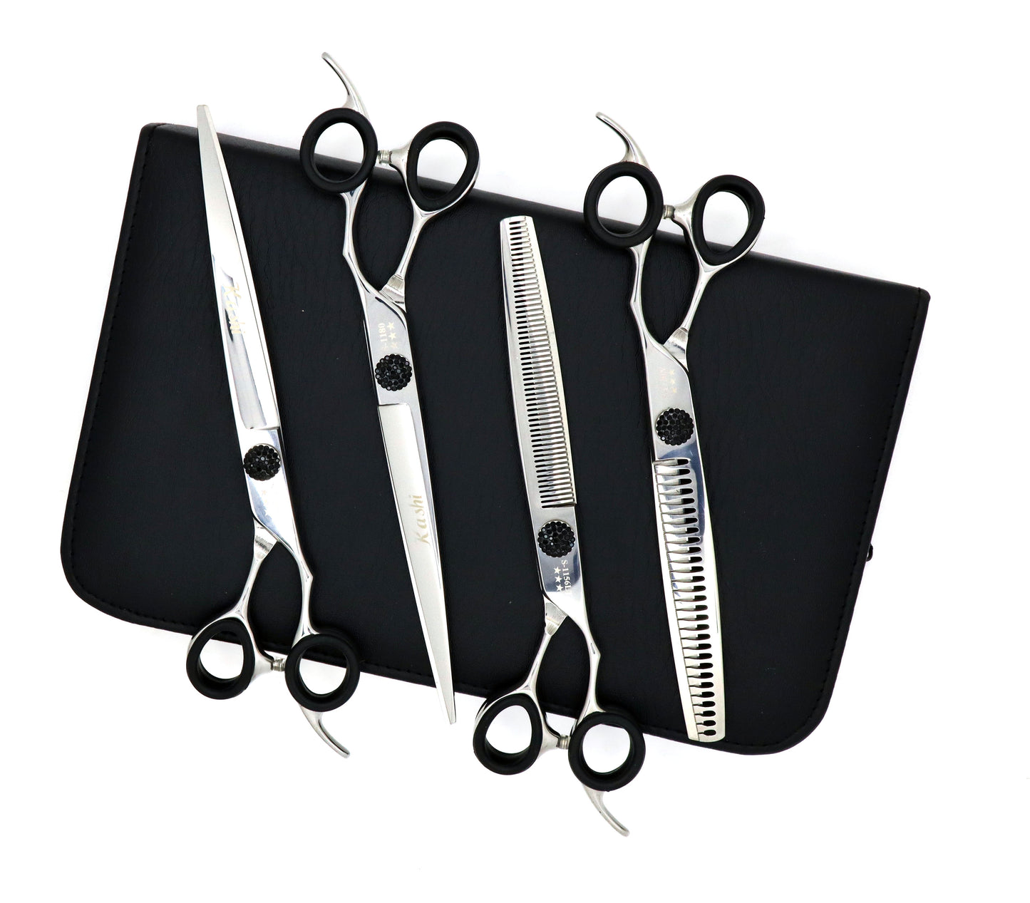8" DOG GROOMING SHEARS SET JAPANESE 440B STEEL