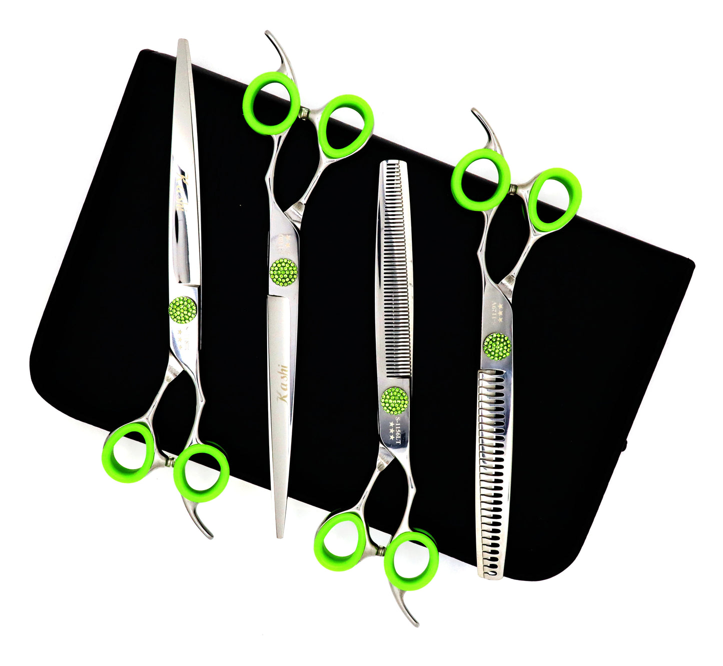 8" DOG GROOMING SHEARS SET JAPANESE 440B STEEL