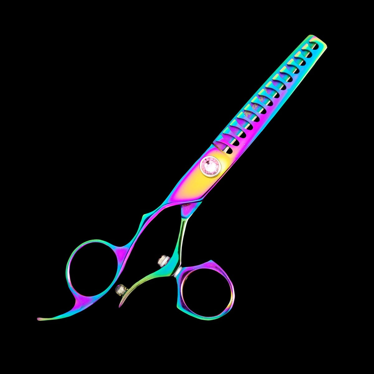 LEFT HAND SWIVEL THUMB THINNING / TEXTURIZING SHEARS 15 TEETH 6"