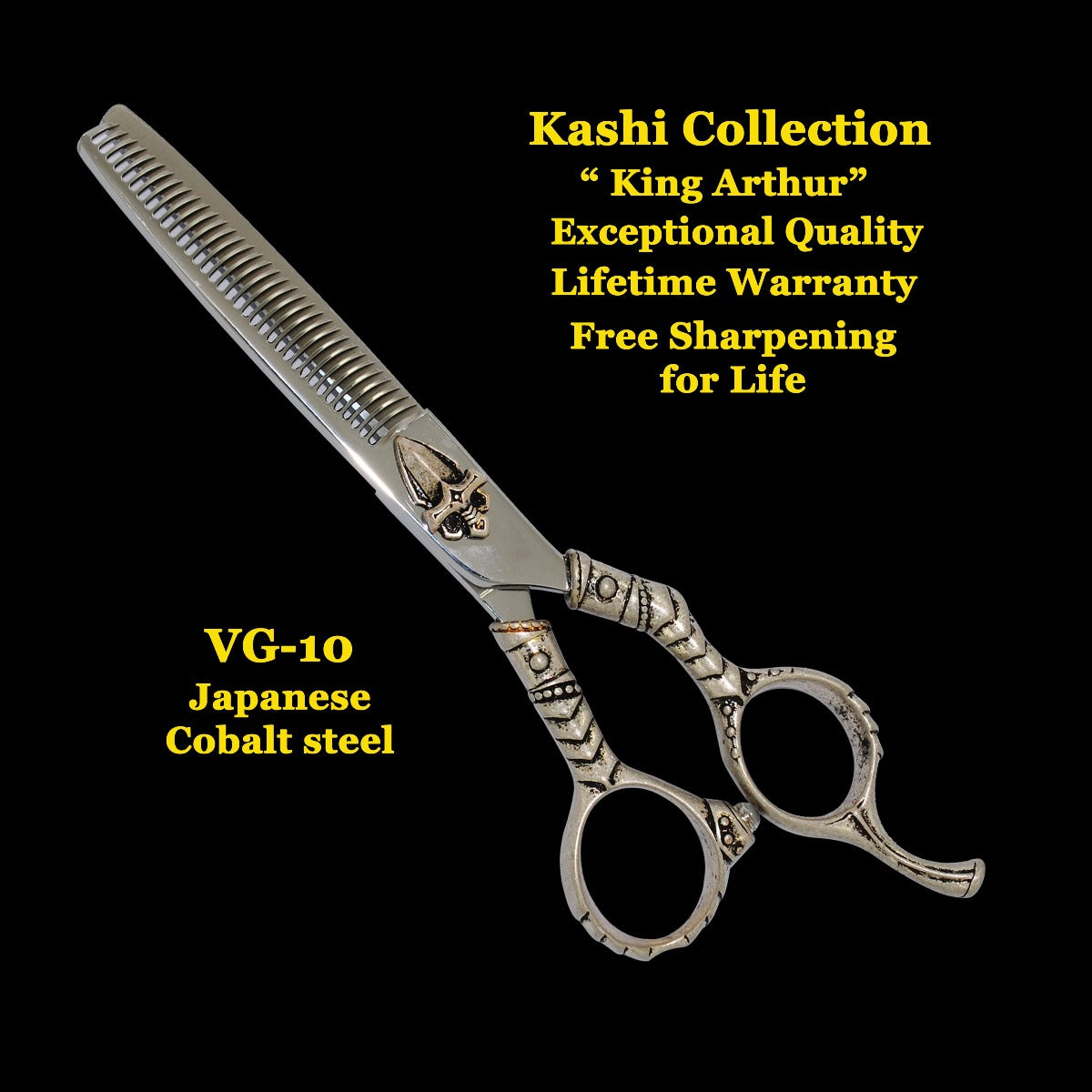 KING ARTHUR PROFESSIONAL HAIR STYLING THINNING SHEARS 6" 36 TEETH