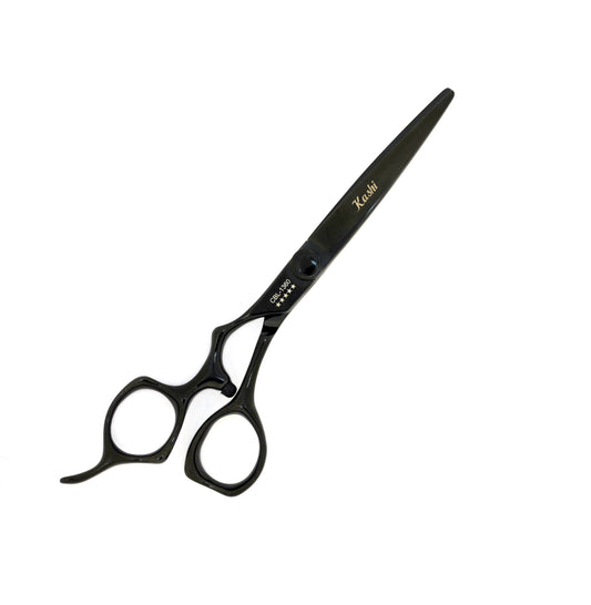" SOLACE " LEFT HAND PROFESSIONAL HAIR STYLING CUTTING SHEARS BLACK JAPANESE COBALT STEEL