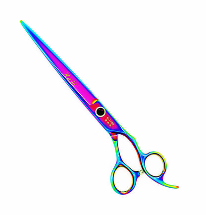 DOG GROOMING RAINBOW TITANIUM SHEARS JAPANESE 440B STEEL