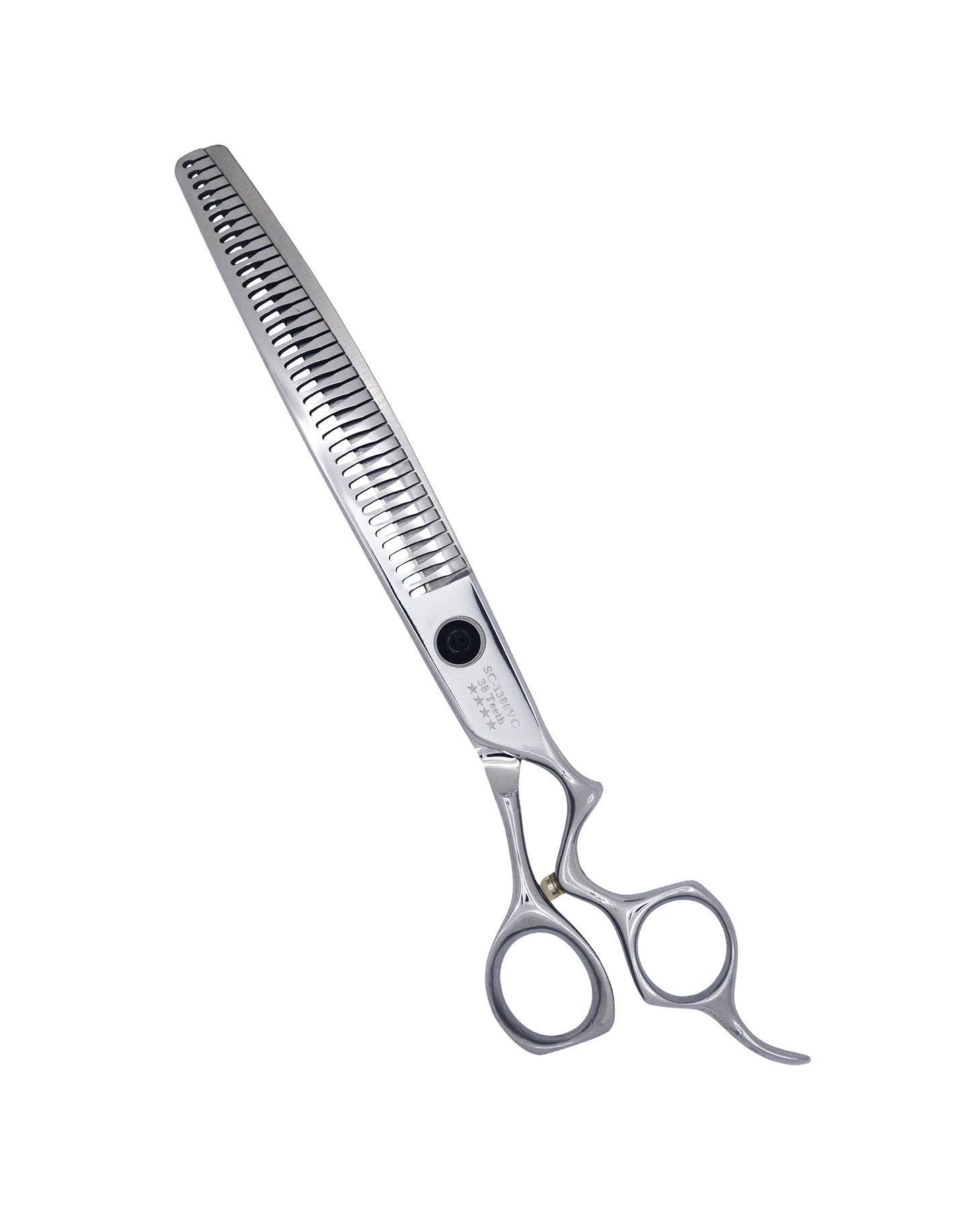 " SOLACE " PROFESSIONAL DOG GROOMING CURVED CHUNKER SHEARS 8" JAPANESE COBALT STEEL