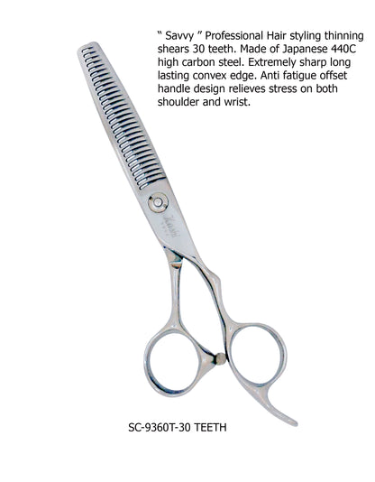" SAVVY " PROFESSIONAL HAIR STYLING CUTTING SHEARS JAPANESE STEEL