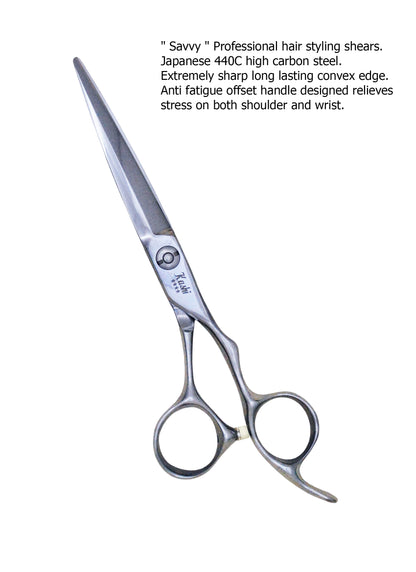 " SAVVY " PROFESSIONAL HAIR STYLING CUTTING SHEARS JAPANESE STEEL