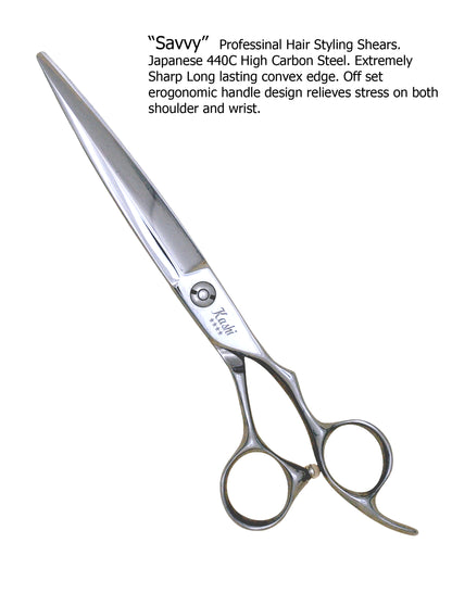 " SAVVY " PROFESSIONAL HAIR STYLING CUTTING SHEARS JAPANESE STEEL