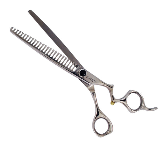 " SOLACE " PROFESSIONAL DOG GROOMING CHUNKER / TEXTURIZING SHEARS 7.5" 26 TEETH