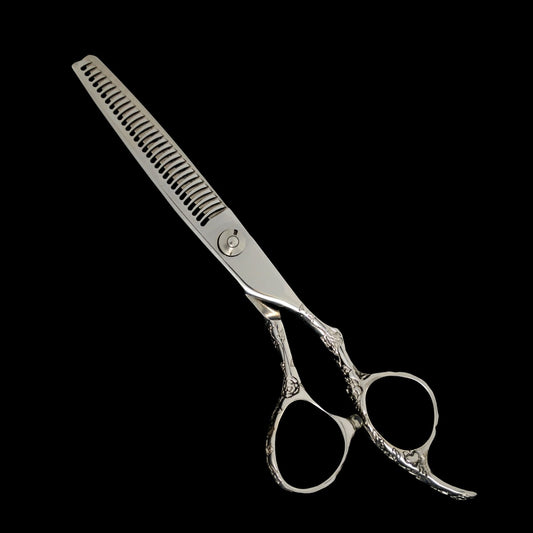 ENGRAVED HANDLE THINNING / TEXTURIZING SHEARS  30 TEETH 6"