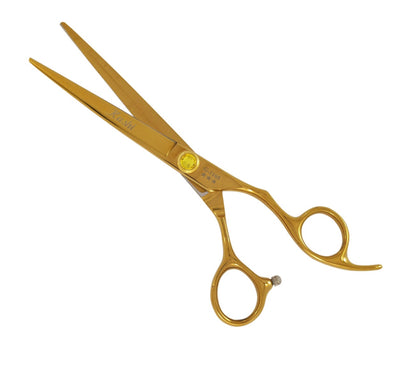 ADVANCE STUDENT HAIR STYLING CUTTING SHEARS / SCISSORS GOLD TITANIUM COATED