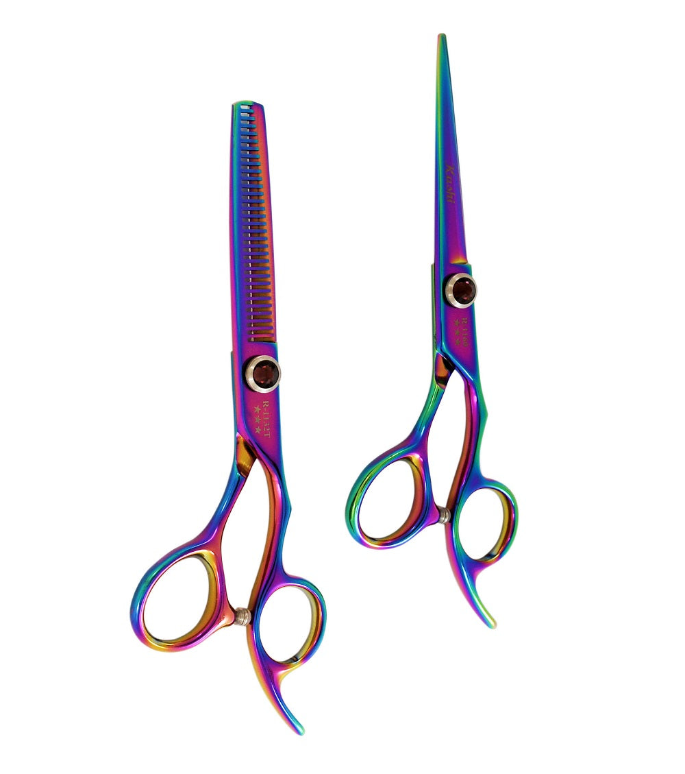 ADVANCE STUDENT HAIR STYLING CUTTING & THINNING SHEARS / SCISSORS SET